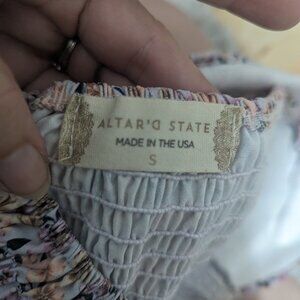 Altard State strapless crop top